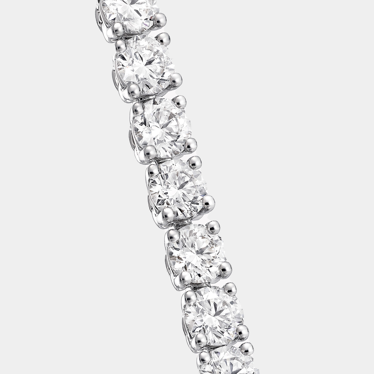 Alpha Series 13 Round Diamond Tennis Bracelet (Thin)