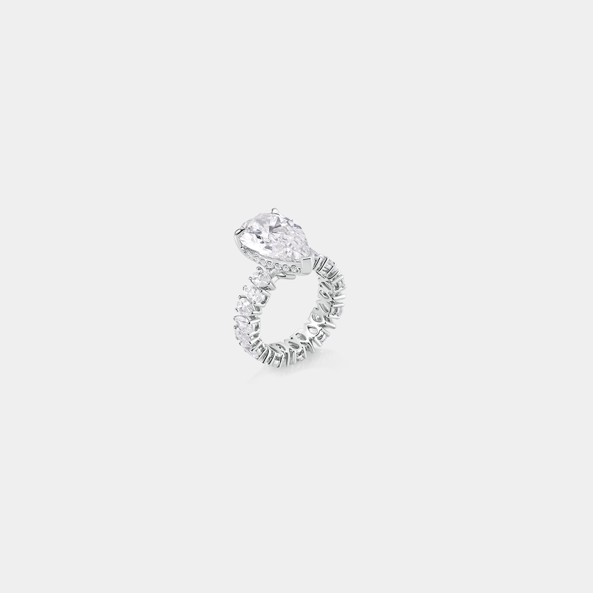 Chakras Series 04 Pear Shaped Diamond Luxury Ring