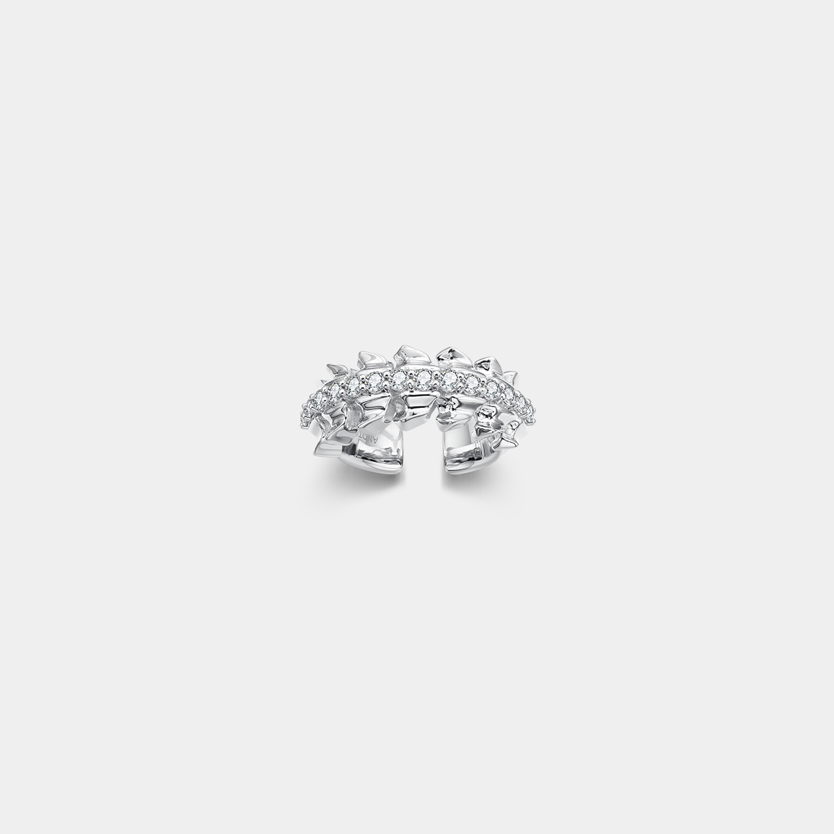 Aura Deed Series Ring 05 Vertebra Full Diamond Ring