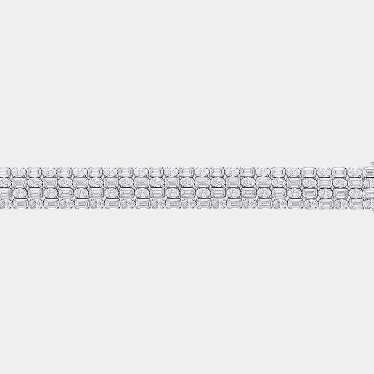 You & Me Series 04 Luxurious Mixed-Cut Diamond Bracelet