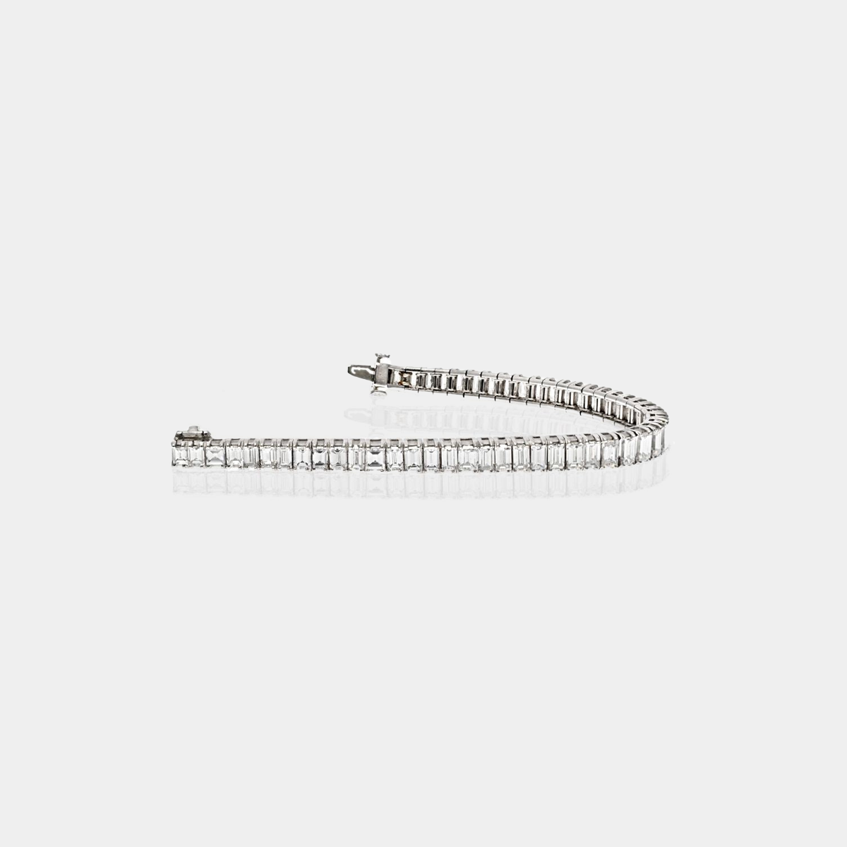 Alpha Series 14 Emerald Diamond Tennis Bracelet