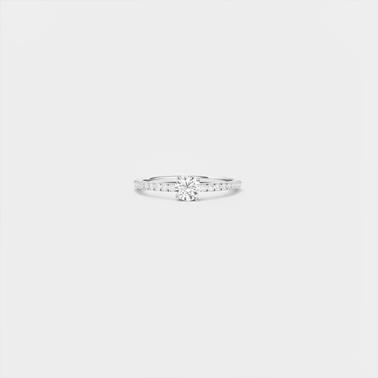 Alpha Series 08 Round Diamond Stacking Rings