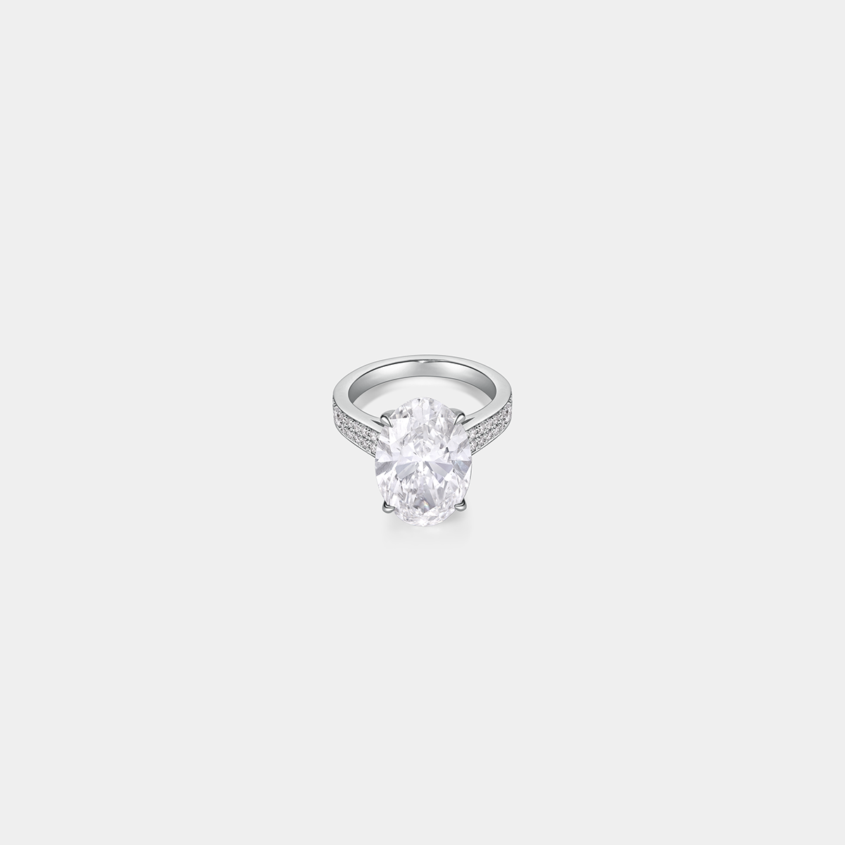 Master Series White Diamond 04 Oval Diamond Ring