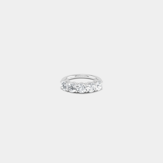 Alpha Series 05 Half Circle Round Diamond Ring (Large)