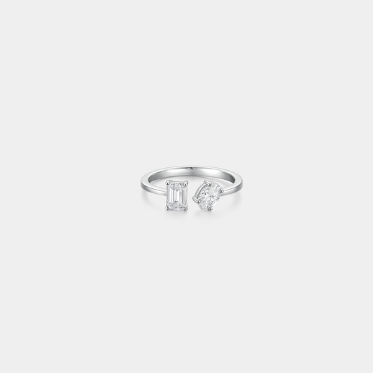 You & Me Series 03 Two Stone Diamond Ring