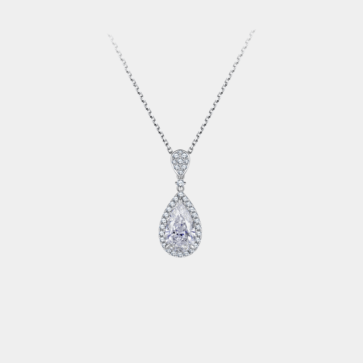 Master Series White Diamond 02 Floating Light Moon Night - White Diamond Necklace Osram Ne Nsoromma