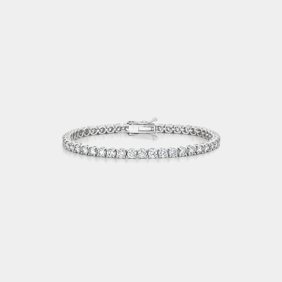 Alpha Series 13 Round Diamond Tennis Bracelet (Thin)