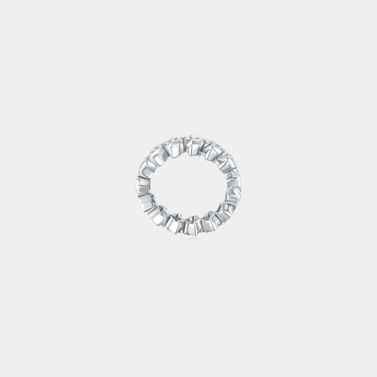 Aura Deed Series Ring 01 Full Diamond Ring - K White