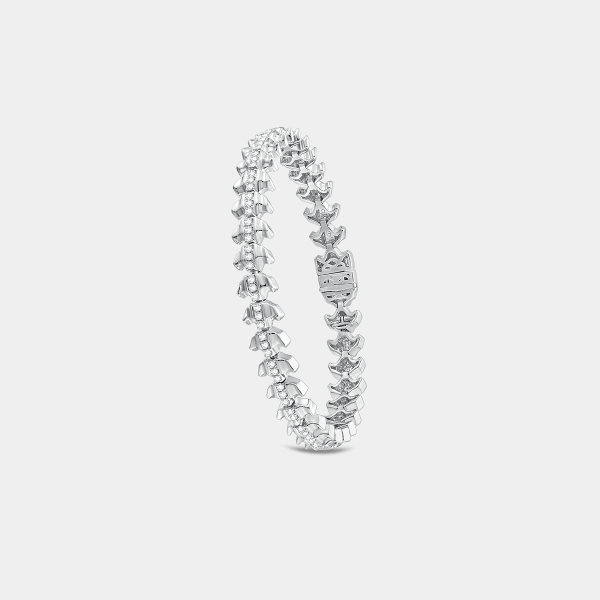 Aura Deed Series Bracelet 3 Full Diamond Bracelet - K White